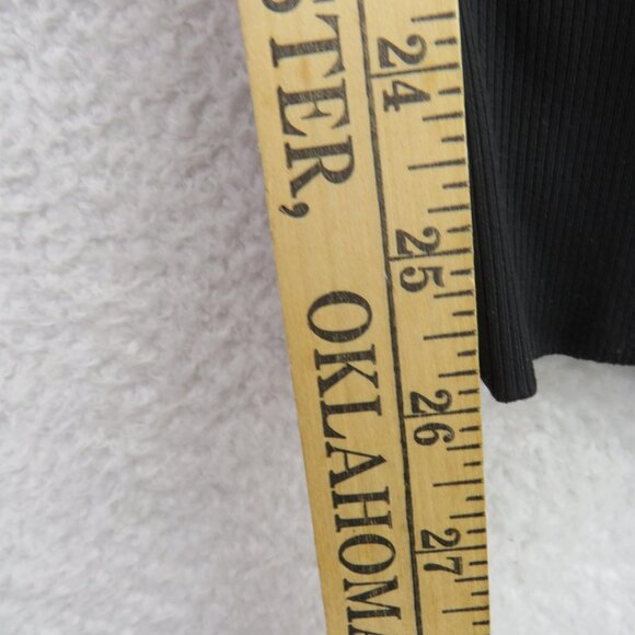 Athleta Jogger Pants Womens XL Black Zip Pockets Ribbed Waist High Rise Cuffed - Picture 9 of 11